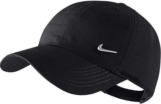Amazon.com: Nike Knit Hats Kids Metal Swoosh Cap Blk/Met